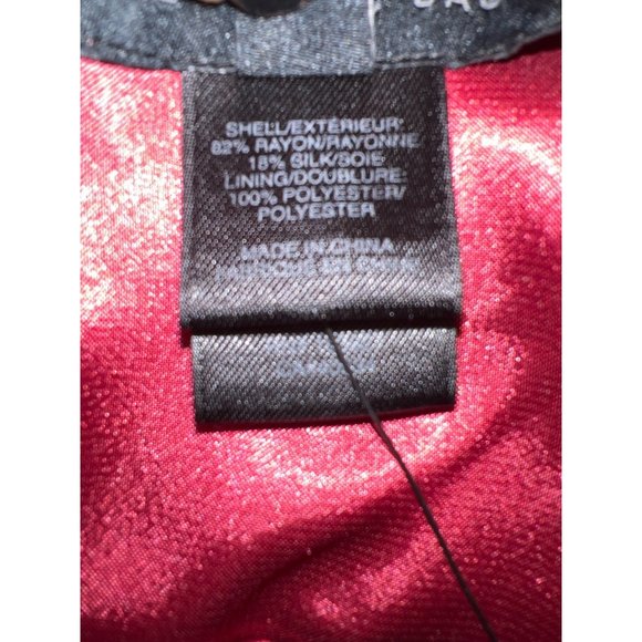 Vintage MJ Marc Jacobs Red Bow Velvet Silk Top - Picture 5 of 6